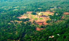 Chorten India Auroville aerea