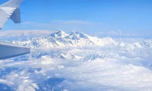 Chorten Voo flight Himalaya Lhasa Kathmandu Chengdu (2)